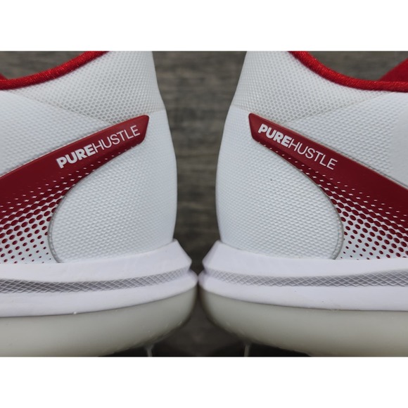 Adidas Purehustle 2.0 White Red Fastpitch Metal Softball Cleats Size 11 Womens - Picture 12 of 12